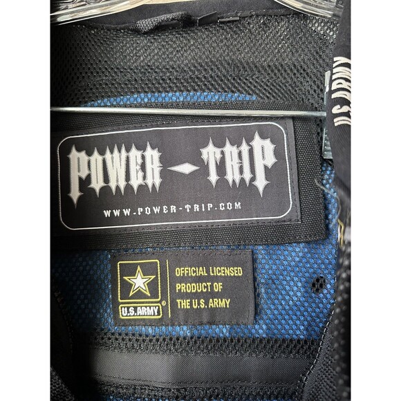 Power Trip Official US Army Tactical Motorcycle Jacket Men’s Size Medium GUC - Picture 6 of 12